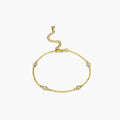 1ct Gold Plated Clear CZ Round Bezel Saturn