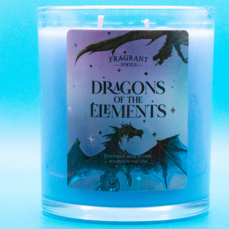 Dragons of the Elements - Fire Dragon - Jewel Candle