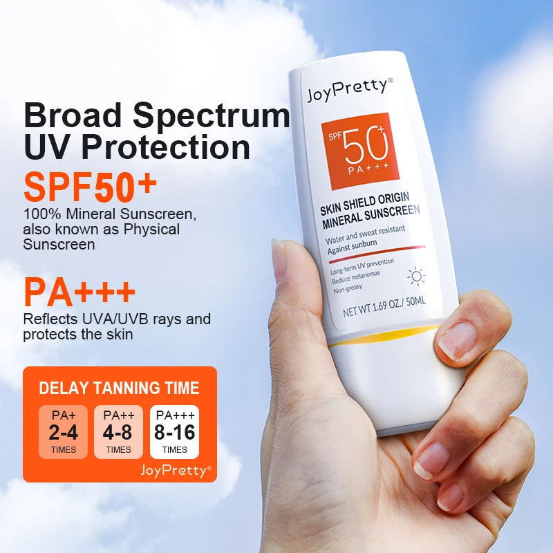 Vitamin C Skincare Set Dark Spots Lightening SPF 50 Whitening Sunscreen Cleanser Serum Cream Dark Circle Skin Care JoyPretty